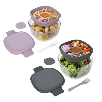 Bentho glass salad container